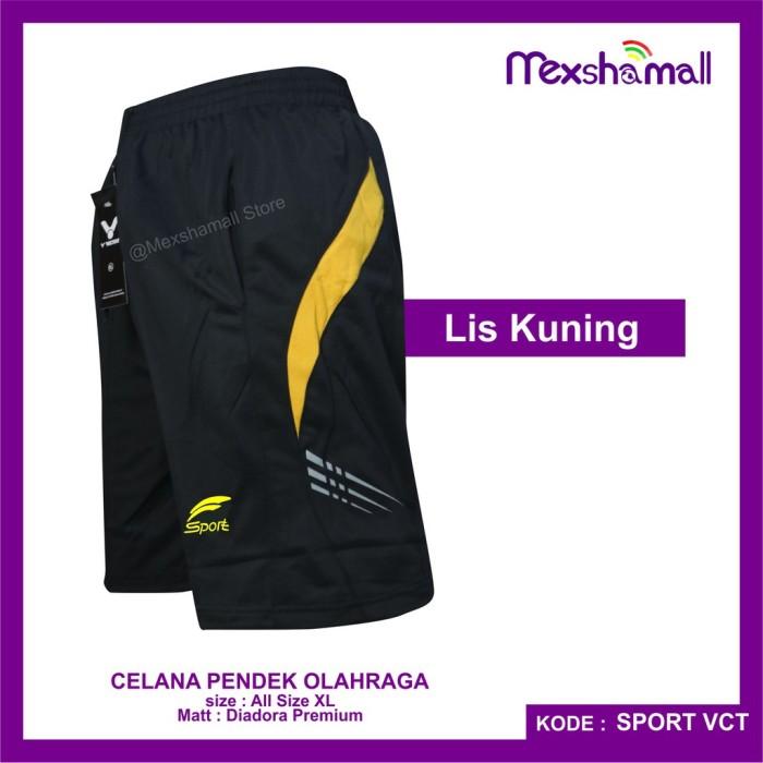 Gambar Celana Pendek Olahraga Sport Bulutangkis Badminton Size L XL XXL - Kuning, XXL dari mexshamall undefined Tokopedia