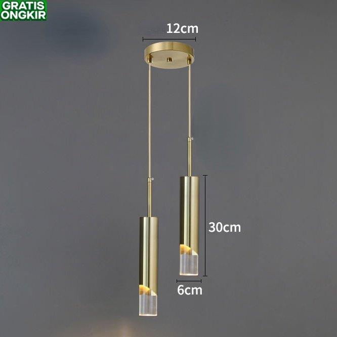 Gambar Y.S Lampu Gantung Nordic Minimalis LED Untuk Kamar Tidur / Ruang Tamu - emas 2 -Hangat dari YOIKI JKTSTORE undefined Tokopedia
