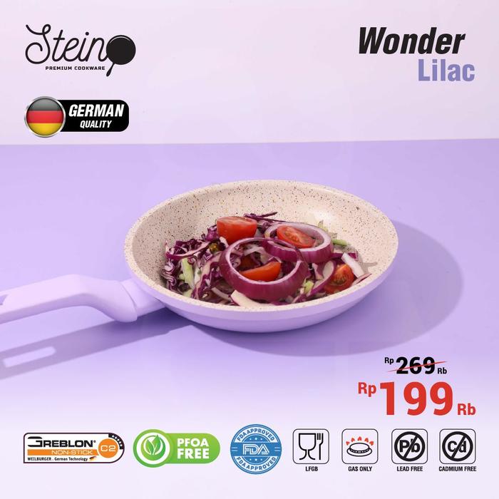 Gambar Stein Wonder Pan Frypan 20 cm - Violet dari Sajun Electronic Tangerang undefined Tokopedia