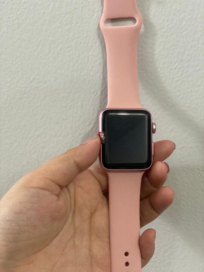 Gambar Apple Watch Series 3 42MM second fullset - Merah Muda dari moshimoshicell undefined Tokopedia