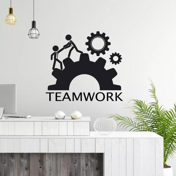 Gambar Stiker Dinding Team Work Stiker wall Sticker Cutting Quotes Motivation - M dari LuxeShop_Jakarta undefined Tokopedia