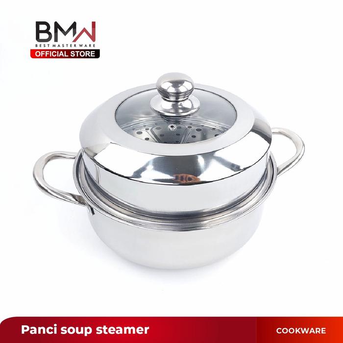 Gambar BMW Kitchen Ware - Panci Kukus Dandang Panci Steamer Tebal Kaca Stainless Steel Berkualitas Premium - PANCI dari BMW Kitchenware Kota Administrasi Jakarta Barat Tokopedia