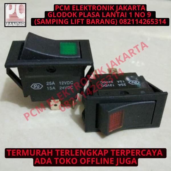 Jual saklar switch rocker dc otomotif on off ada lampu 24v 24volt 24 v ...