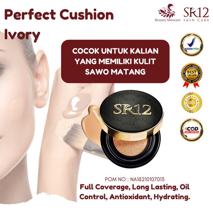Gambar Cushion Perfect SR12 Bedak Cushion untuk kulit sawo matang Anti Luntur - Ivory dari SR12 Juragan Herbal undefined Tokopedia