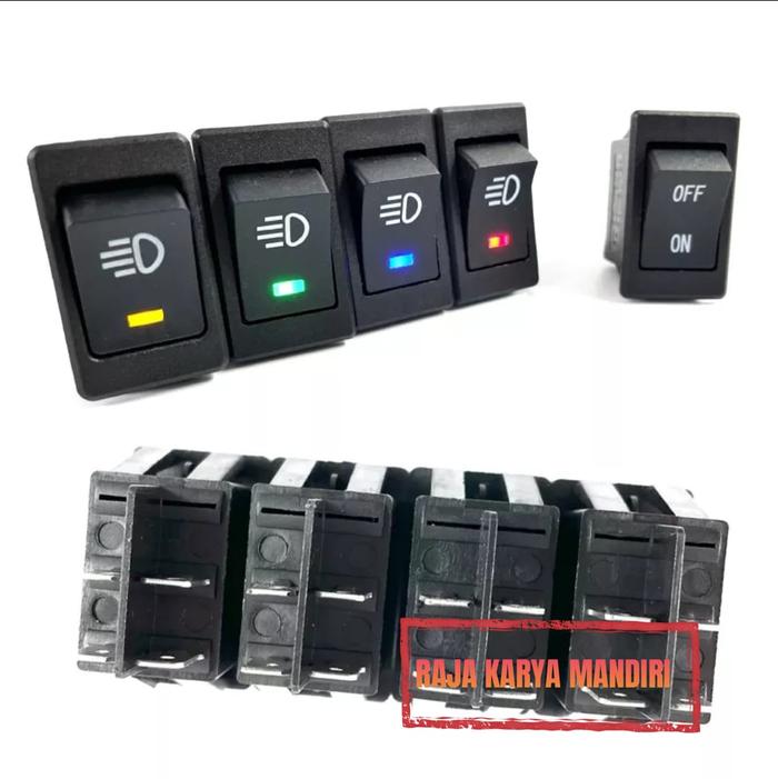 Gambar Saklar Switch Fog Lamp Mobil 4 Pin 12V 35A LED Universal - Orange dari PRABU LED undefined Tokopedia