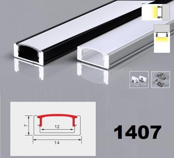 Gambar Kap Housing Aluminium LED Strip Rigid Bar Cover Lampu LED 100 CM / 1 M - SILVER 1407 dari SUPER FAN LIGHTING undefined Tokopedia
