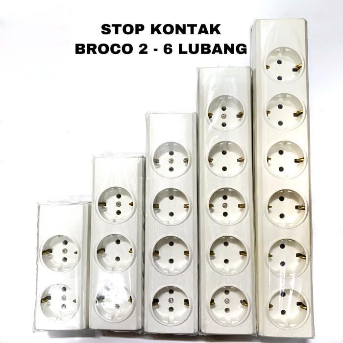 Gambar STOP KONTAK BROCO 2 3 4 5 6 LUBANG SNI / TERMINAL / COLOKAN LISTRIK - 2 Lubang dari SINAR TERANG SIMO MAKMUR undefined Tokopedia