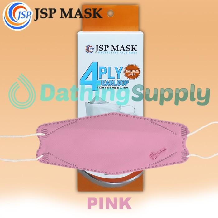 Gambar Masker Medis JSP KF94 4 PLY Premium Kemenkes isi 25 Model Convex Korea - Pink dari Dathing Supply undefined Tokopedia