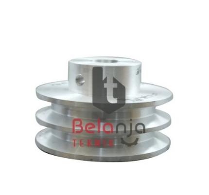 Puli 4 Inch Jual Pully Aluminium B2 Jalur 4 Inch lubang As 28 MM Pulley Puli B2 4 ...