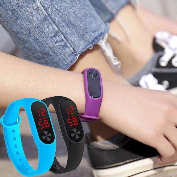 Gambar Jam Tangan Led Sport Digital Watch Wanita Pria Karet Murah (VHJKT) - abu-abu dari valensia hair jakarta undefined Tokopedia