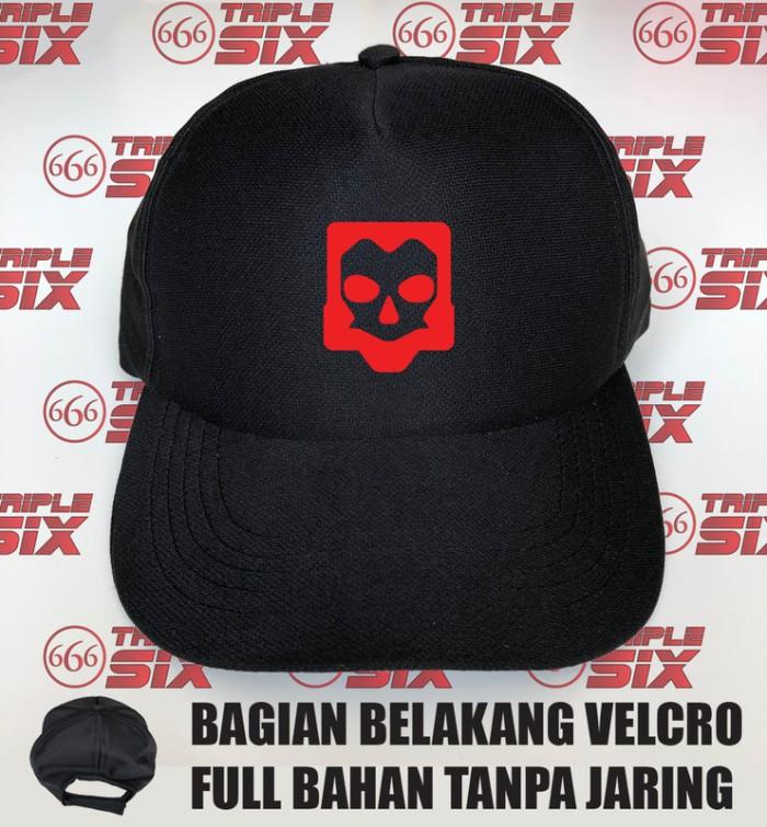 Gambar Topi Baseball Gaming Valorant Yoru Oni Mask Red Logo dari Triple Six undefined Tokopedia