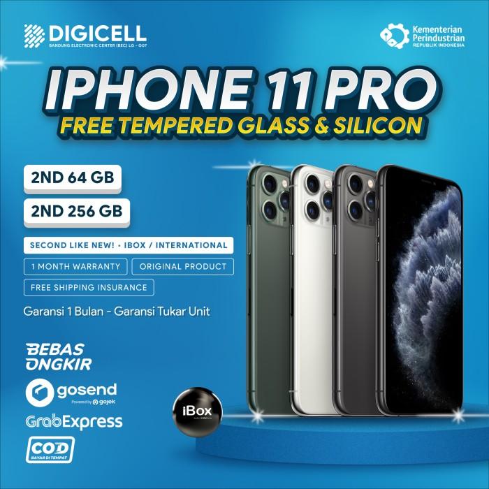 Gambar IPHONE 11 PRO 64 256 GB SECOND MULUS INTER IBOX - 64 GB INTER, SILVER dari DIGICELL undefined Tokopedia