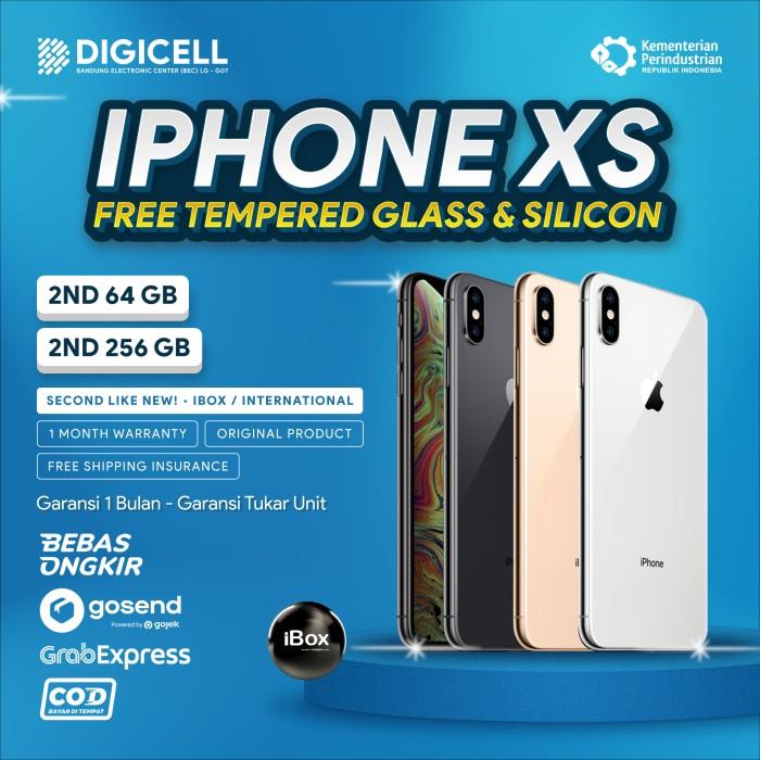 Gambar IPHONE XS 64 256 GB SECOND MULUS INTER IBOX - 64 GB INTER, SILVER dari DIGICELL undefined Tokopedia