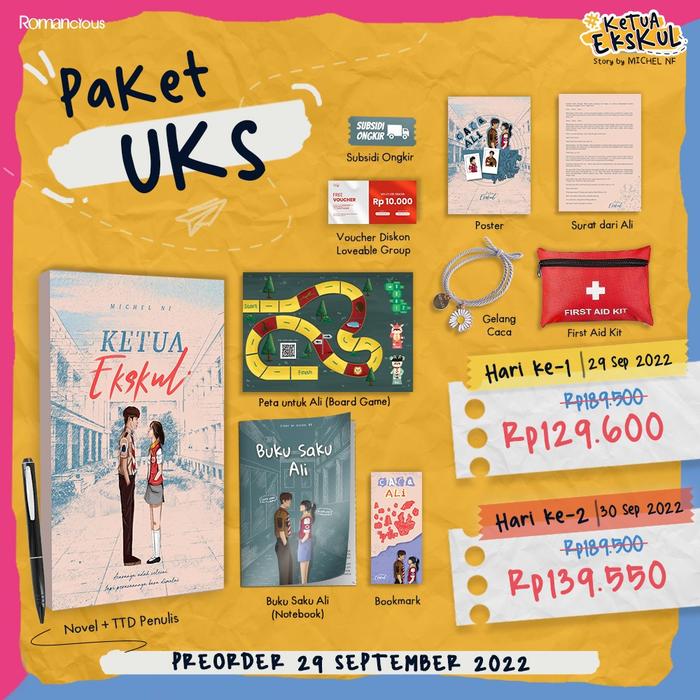 Gambar Paket UKS Novel Ketua Ekskul Fiksi Remaja Romance Michel NF - Paket Uks dari Buku Wanita undefined Tokopedia