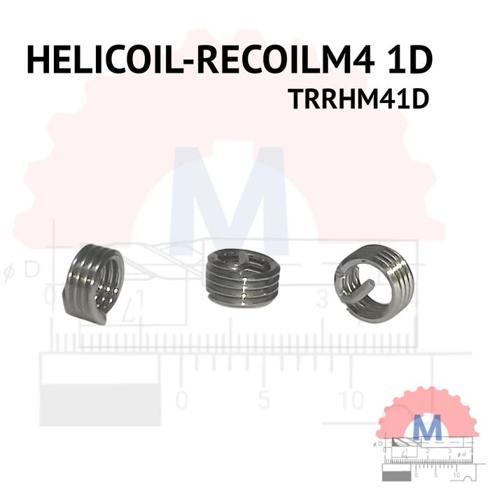 Gambar Helicoil M4 Thread repair insert recoil M 4x0.7 - 1D dari Machining Solution undefined Tokopedia