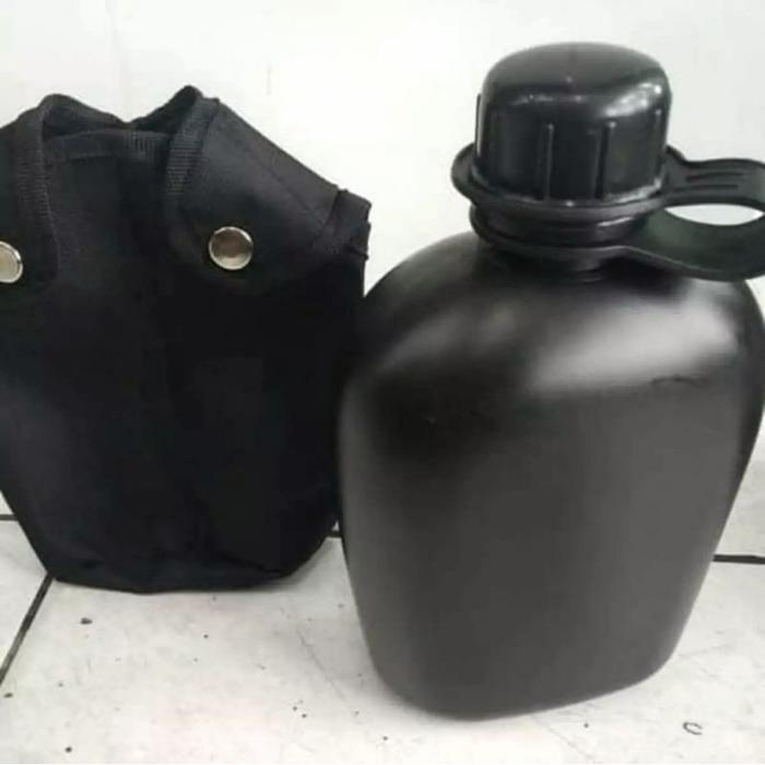 Gambar VELDPLES - VEPLES - TEMPAT MINUM TNI - TEMPAT MINUM OUTDOOR - Hitam, One Size dari sepatukantordinas undefined Tokopedia