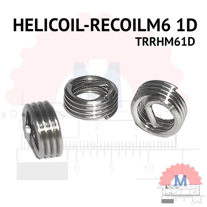 Gambar Helicoil M6 Thread repair insert recoil M 6x1 - 1D dari Machining Solution undefined Tokopedia