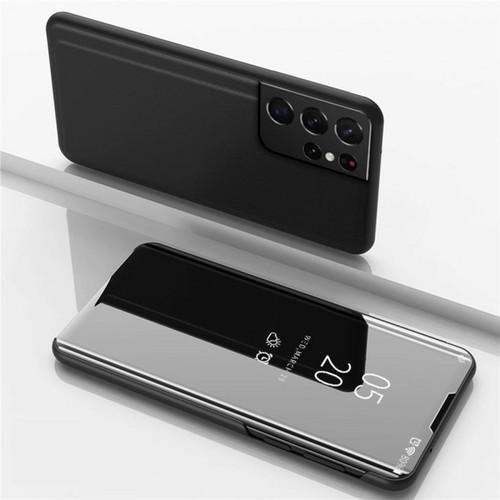 Gambar Flip Case Samsung Galaxy S22 Ultra 5G Clear View Mirror Cover Casing - BLACK, S22 ULTRA 5G dari Garuda Accessories Phone undefined Tokopedia
