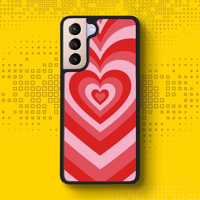 Jual Case Casing Samsung Galaxy S21 Heart Love Red YD1253 Kota