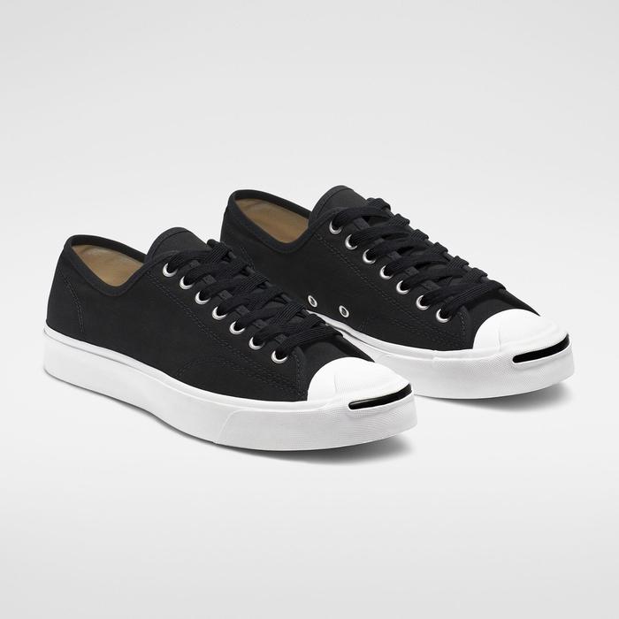 Leather Converse Jack Purcell Black Canvas Jual Converse