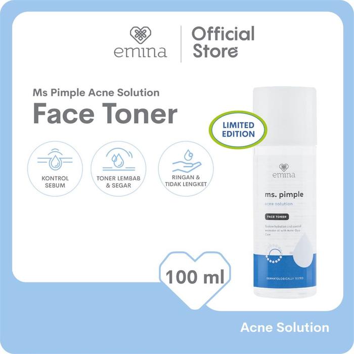 Gambar EMINA Ms Pimple Acne Solution Series Sebum Fighter - EMINA Biru ORI - Toner100ml dari ZYAR'I undefined Tokopedia
