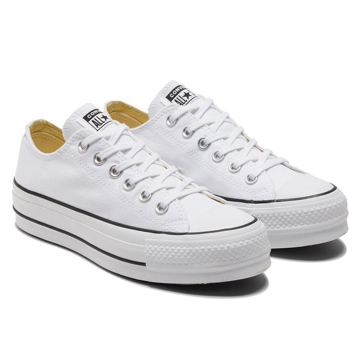 Converse Chuck Taylor All Star White Canvas Lift Low 100% Original 38