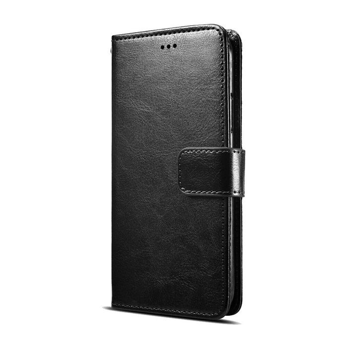 Gambar Case Realme 7 Pro - Dompet HP Kulit Leather Flip Wallet Case Casing - Hitam dari AnekaCasingHP undefined Tokopedia