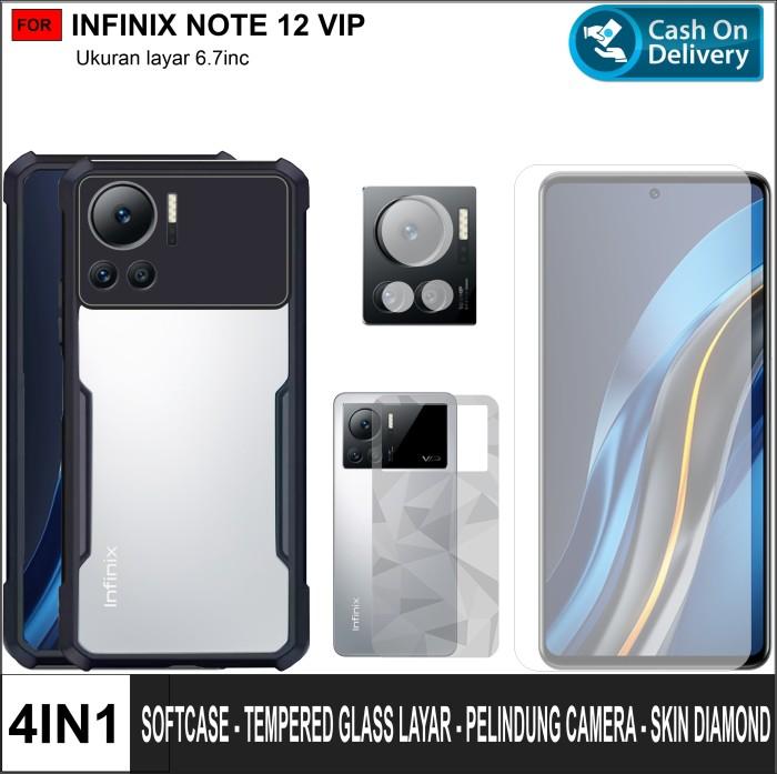 Gambar Case Infinix Note 12 VIP (2022) 4in1 Softcase Shockproof Transparan - Inf Note 12 VIP, Skin-D dari Damaishop7 undefined Tokopedia