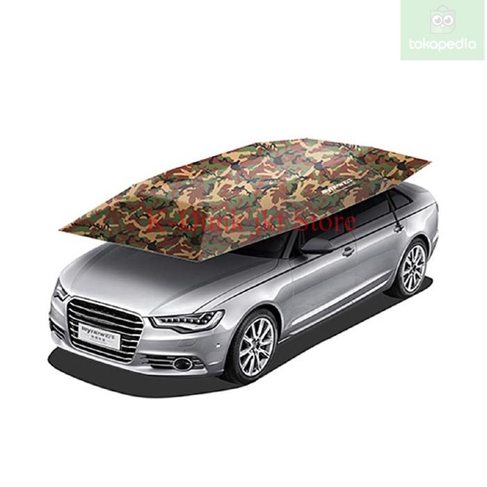 Gambar Payung Tutup Pelindung Sinar UV Semi Otomatis Portable Atap Mobil - Hijau hijau dari K-Dunk Jkt Store undefined Tokopedia