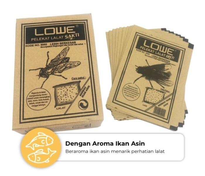 Gambar Papan kertas Lem Lalat Kecoa Cicak Cap LOWE Sakti Glue Pad isi 10 pcs dari Autoku undefined Tokopedia