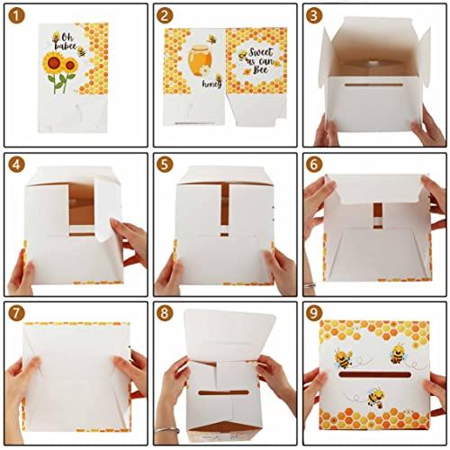 Gambar 50 Pieces Baby Bee Diaper Raffle Tickets with Holder Box Sweet dari Home and Kitchen USA undefined Tokopedia