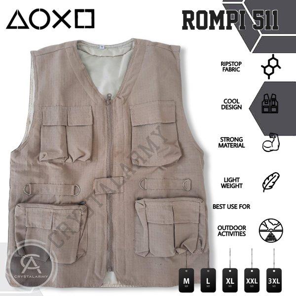 Gambar Jaket rompi outdoor tactical dari firdadaniasop undefined Tokopedia
