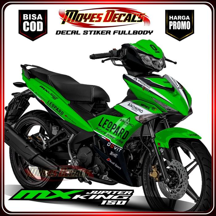 Gambar Decal Sticker Mx King New 150 Full body Leopard Warna Hijau Pink - Hijau, Spec A Glosy dari Korame Decal 99 undefined Tokopedia