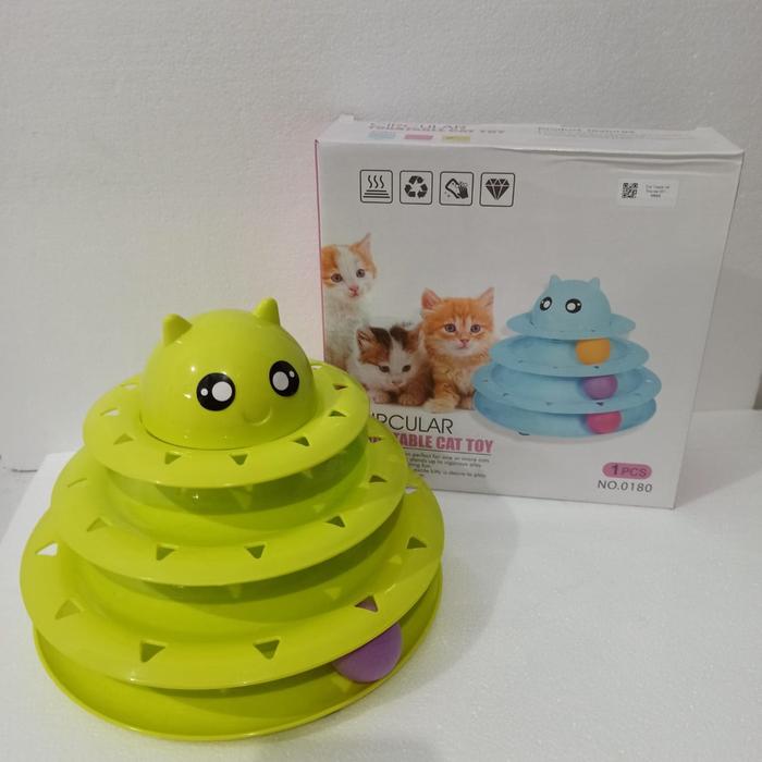 Gambar Cat Tower Of Tracks 001 Fun Pet Toys Mainan Anak Kucing Bola 3 Tingkat dari fita132 undefined Tokopedia