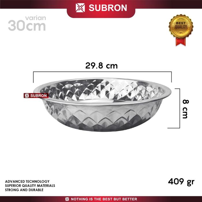 Gambar SUBRON Piring Besar Tebal Buah Sayur Daging Motif Matahari 30CM 35CM - 30 CM dari SUBRON KITCHENWARE undefined Tokopedia