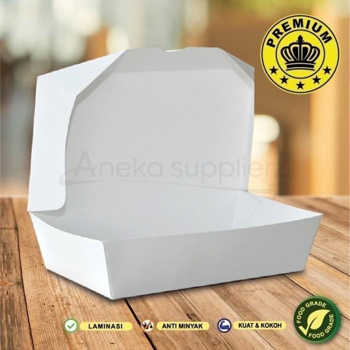Gambar Lunch Box Paper | Kemasan Kotak Makanan Kertas - Besar L (Large) - Premium dari Aneka Supplier 212 undefined Tokopedia