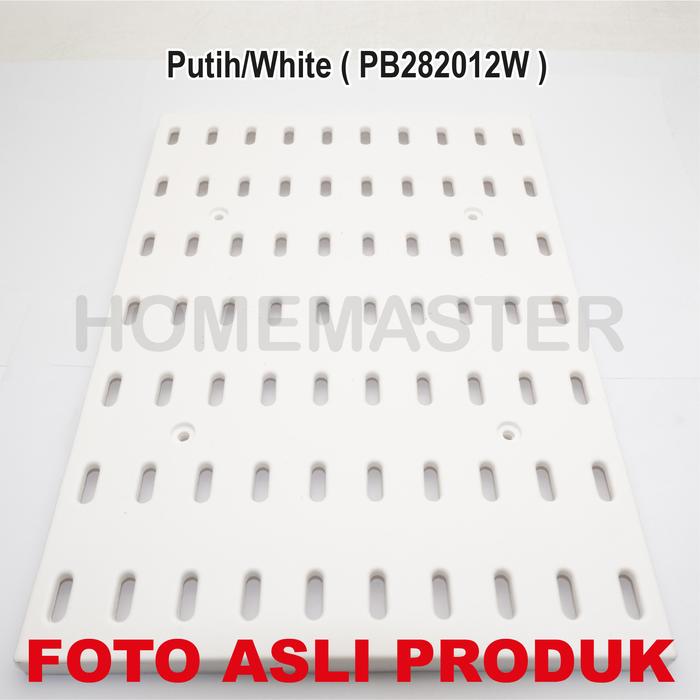 Gambar Pegboard/Papan Lubang/DIY/Display/Organizer & Aksesoris Multifungsi - 28x20x12 White dari HomemasterShop undefined Tokopedia