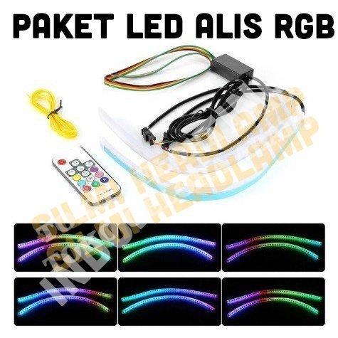 Gambar SATU SET LAMPU ALIS VARIO 125 150 RUNNING RGB SATU SET TIDAK BERBINTIK - LAMPU ALIS RGB, Putih dari Nusantara Toserba undefined Tokopedia
