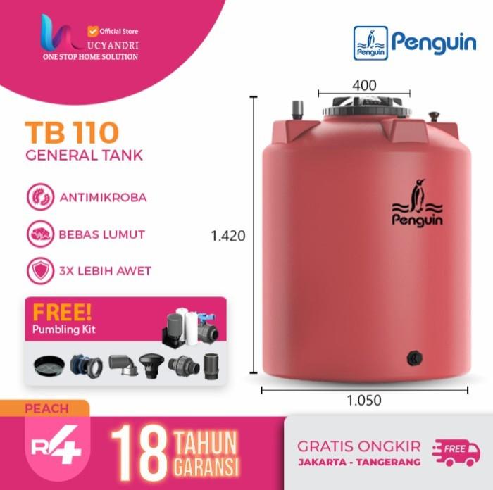 Gambar Tangki Air Penguin 1050 L, Tandon Air Penguin TB 110 Toren Air - Peach dari Rheprobaru undefined Tokopedia