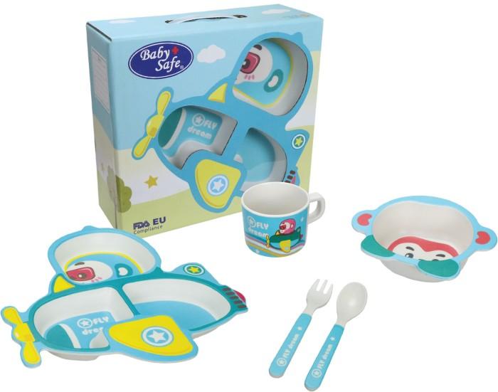 Gambar Babysafe FS608 Plane Feeding Set Tempat Makan Bayi & Anak - Biru dari Ceria Babykidz undefined Tokopedia