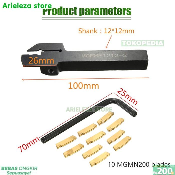 Gambar A.S Holder Bubut Insert Pahat Potong Pahat Gagang Bubut Kanan DIY - black dari Arieleza Store undefined Tokopedia