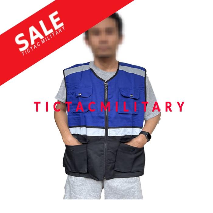 Gambar Rompi Proyek - Rompi Safety - Rompi Tambang - Rompi kain dari TictacMilitary undefined Tokopedia
