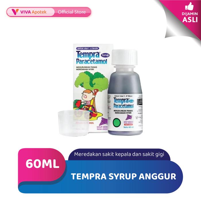 Gambar Tempra Anggur untuk Penurun Demam - 60ml dari VIVA APOTEK undefined Tokopedia