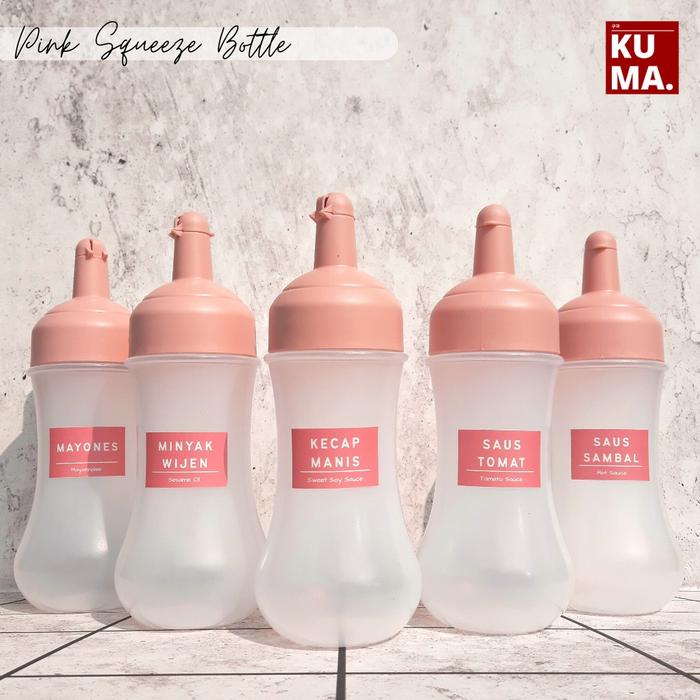 Gambar Terlaris Botol Saus Pink Free Label Stiker 280ml Pinky Sauce Squeeze dari Athasya2 undefined Tokopedia