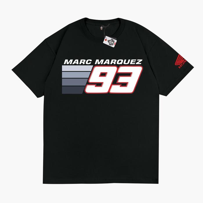 Gambar KARIMAKE ID Kaos T Shirt Motogp MARC MARQUEZ 93 Kaos Motogp - V1 HITAM, S dari Karimake ID Official undefined Tokopedia
