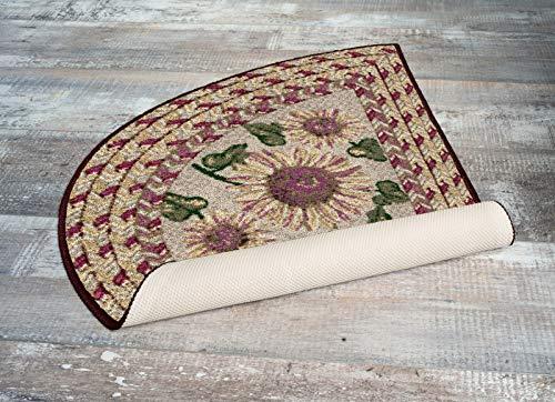 Gambar Brumlow Mills Sunflower Braid Printed Pattern Rustic Floral Area Rug dari Home and Kitchen USA undefined Tokopedia