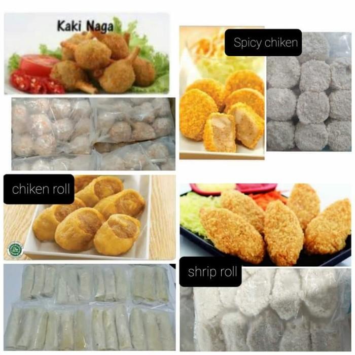Gambar Ala HokBen | Egg Roll | Kaki naga | Shrimp Roll | Spicy Chicken - Spicy Chicken dari Vieka Mart undefined Tokopedia