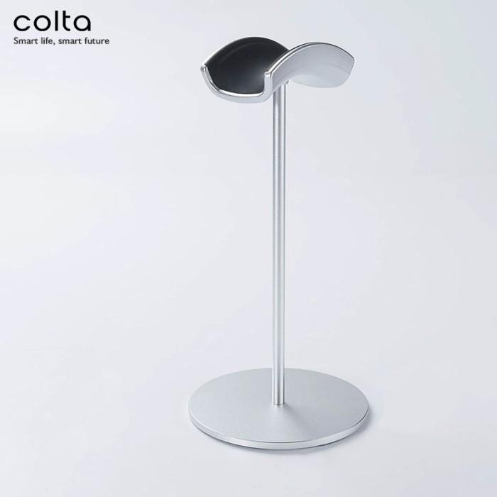 Gambar Colta Curve Headphone Stand Holder Aluminium Gantungan Headset Kulit - Silver dari Colta undefined Tokopedia
