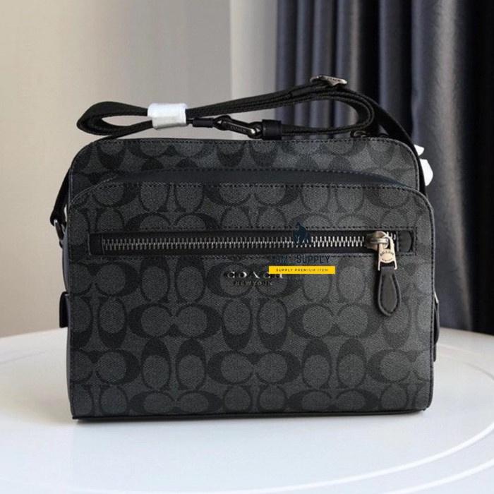Tas Coach Coach Men's Leather Cross Body Bag Tas Coach - Main Image