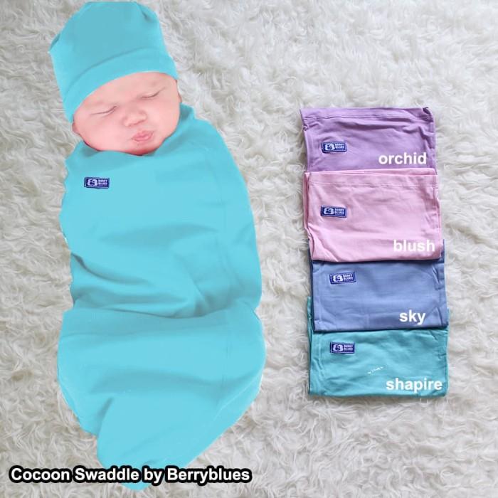 Gambar Bedong Instan Bayi Cocoon Swaddle - Shapire dari Hijab Anak Aisyahkirana undefined 4 Tokopedia